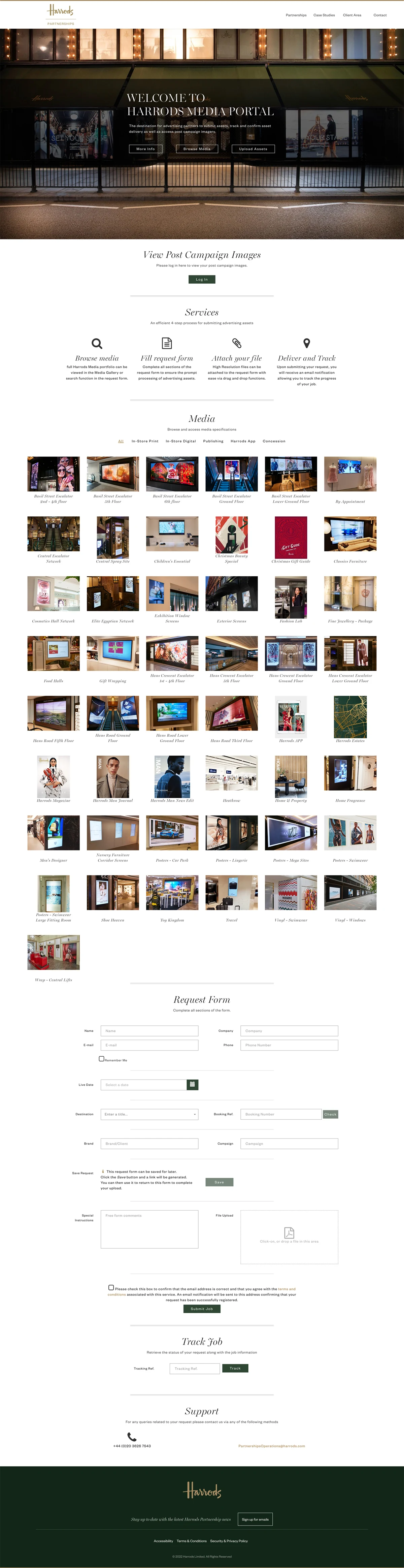 Harrods Media Portal